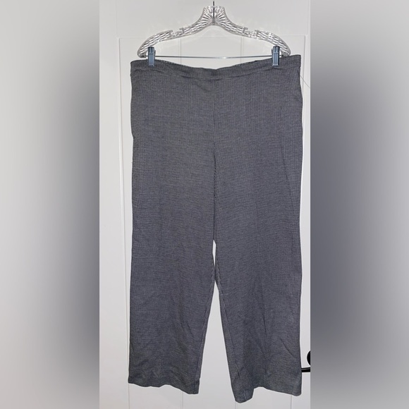 Alfred Dunner Houndstooth Classic Fit Trousers Women 18 Old Luxury Office Work - Picture 3 of 6